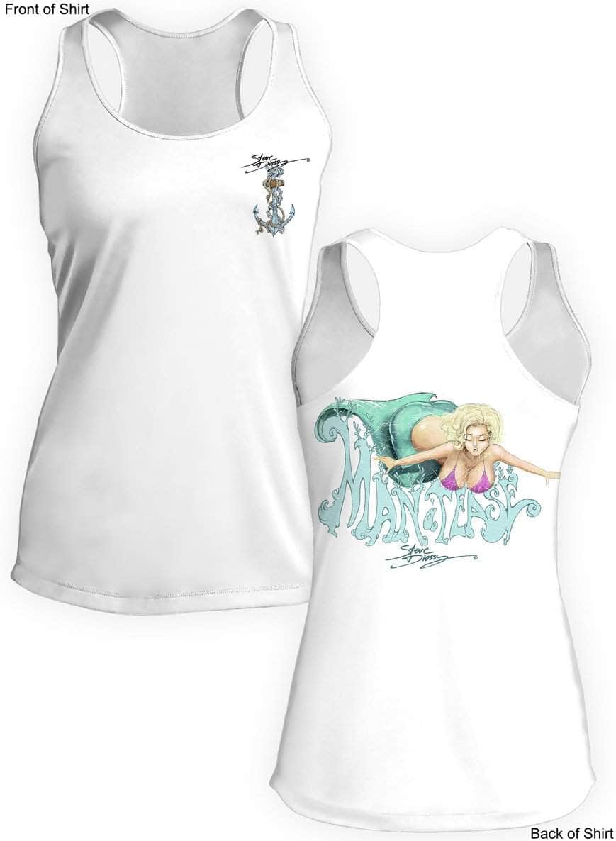Man-A-Tease- Ladies Racerback Tank-100% Polyester